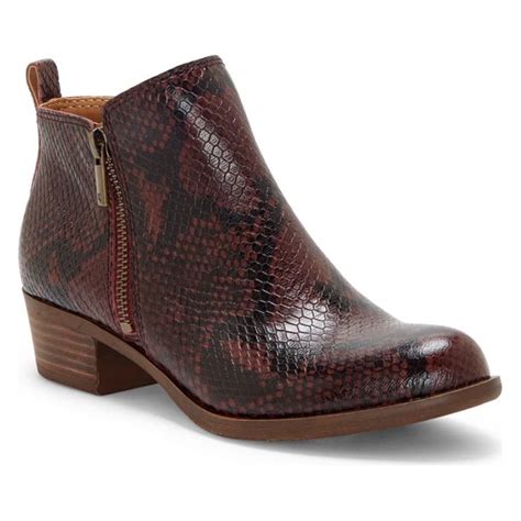 lucky brand women's ankle boots|lucky brand snakeskin bootie.